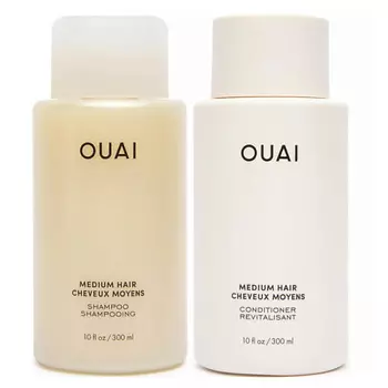 OUAI Шампунь + кондиционер для волос средней толщины Medium Hair Bundle