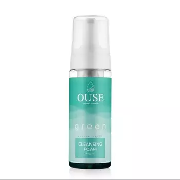 OUSE Очищающая цветная пенка "Cotton Candy. Green" c экстрактами хлопка и овса, Ph 5.5 150.0