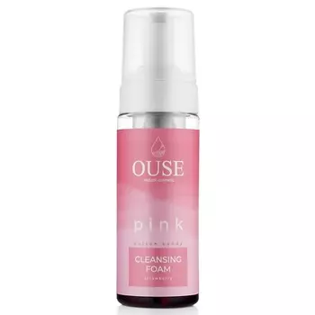OUSE Очищающая цветная пенка "Cotton Candy.Pink" c ароматом спелой клубники, Ph 5.5 150.0
