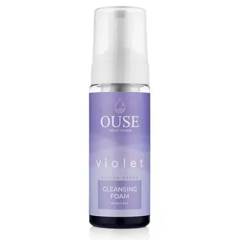 OUSE Очищающая цветная пенка "Cotton Candy. Violet" c ароматом лаванды, Ph 5.5 150.0
