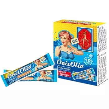 OVISOLIO Гель-маска омолаживающая Морская с Женьшенем Овечье Масло 10.0