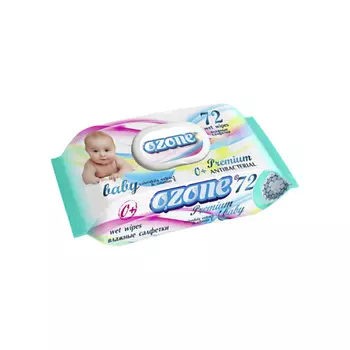 OZONE Влажные Салфетки для детей с экстрактом календулы и витамина Е Premium 72.0