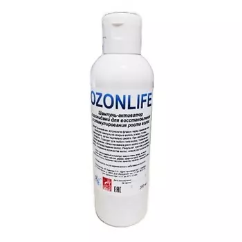 OZONLIFE Шампунь-активатор с озонидами для восстановления стимулирования роста волос 200