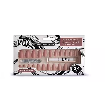 P.INK Набор матовых накладных ногтей