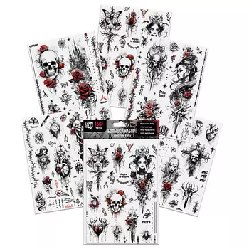 P.INK Набор наклеек-тату 5 листов,210х148 Готика