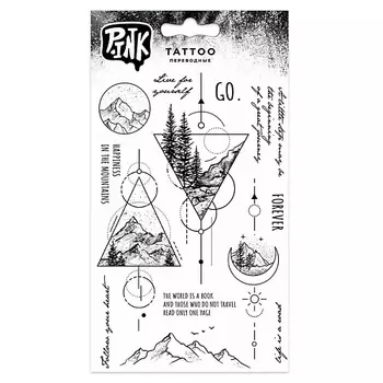 P.INK Наклейки-тату переводные 110*200 Горы