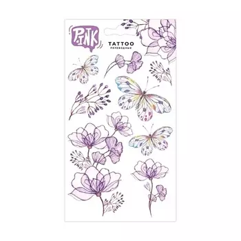 P.INK Наклейки-тату переводные Цветы и бабочки
