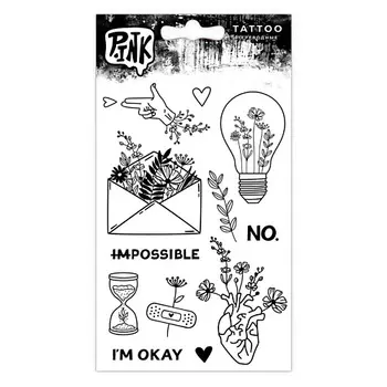 P.INK Наклейки-тату переводные Нежное послание