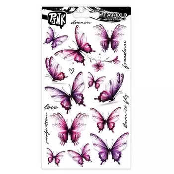 P.INK Наклейки-тату переводные Живи моментом