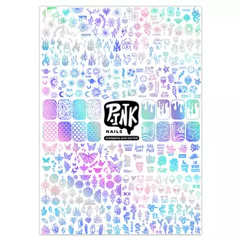 P.INK Слайдеры для ногтей Голография фольга