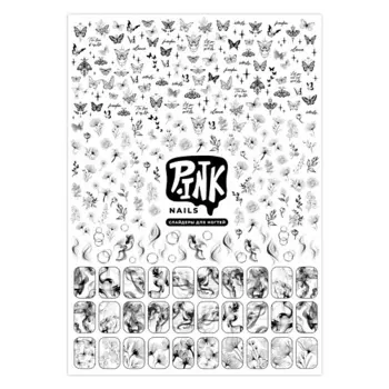 P.INK Слайдеры для ногтей Разводы