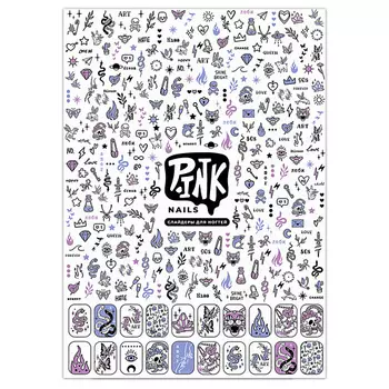 P.INK Слайдеры для ногтей Змеи