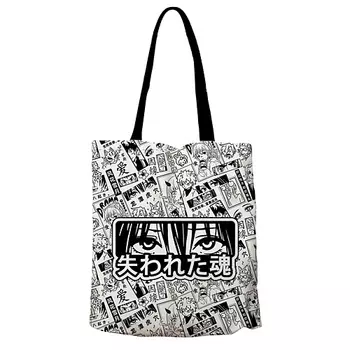 P.INK Сумка-шоппер Аниме паттерн