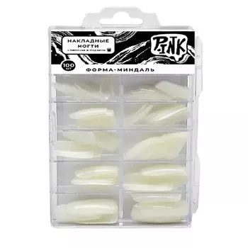 P.INK Типсы для наращивания ногтей , форма Миндаль 1
