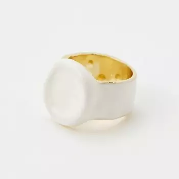 PABUR Кольцо STAMP (white) 1.0