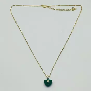 PABUR Колье HEART MINI (green)