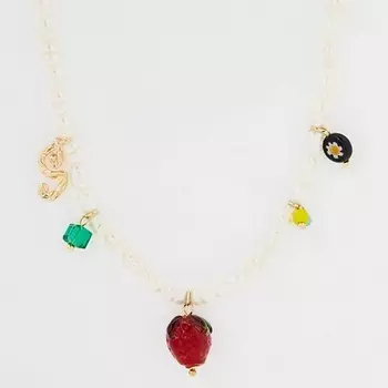 PABUR Колье STRAWBERRY