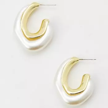PABUR Серьги Earrings WHITE