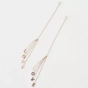 PABUR Серьги LOVE