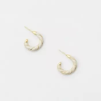 PABUR Серьги MACARONI (WHITE)