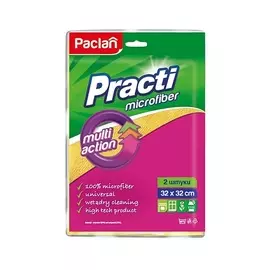 PACLAN Салфетка из микрофибры для сухой и влажной уборки, 32 х 32 см 2