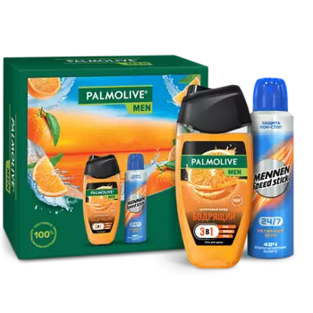 PALMOLIVE Men Подарочный набор "Цитрусовый Заряд для Активного Дня"