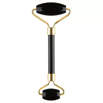 PALSAR 7 Роллер для лица из черного обсидиана и нефрита Black Obsidian Jade