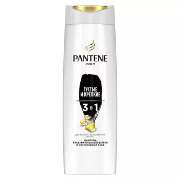 PANTENE Шампунь и бальзам-ополаскиватель для волос ГУСТЫЕ И КРЕПКИЕ (для тонких и ослабленных волос)