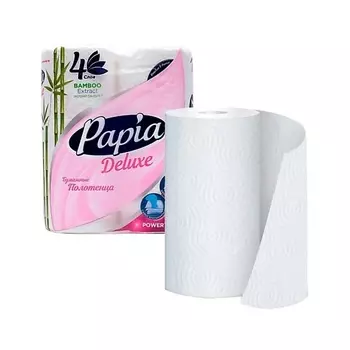 PAPIA Deluxe Бумажные полотенца в рулоне 4 слоя