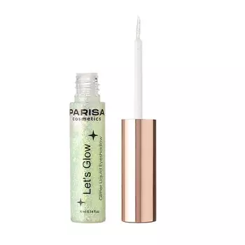 PARISA COSMETICS Тени жидкие для век с глиттером Let's Glow EL-101