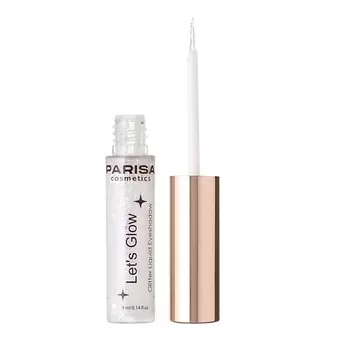 PARISA COSMETICS Тени жидкие для век с глиттером Let's Glow EL-101
