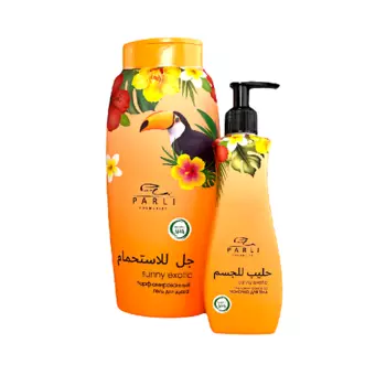 PARLI Парфюмированный набор гель для душа и молочко для тела с ароматом манго sunny exotic