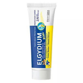 PARODIUM Зубная паста-гель для детей от 2 до 6 лет Elgydium Tooth Decay Protection Kids Banana Flavour