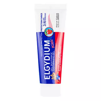 PARODIUM Зубная паста-гель для детей от 3 до 6 лет Elgydium Tooth Decay Protection Kids Fresh Strawberry Flavour