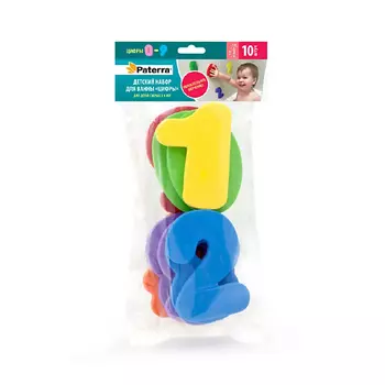 PATERRA Детский набор для ванны «ЦИФРЫ» 1.0
