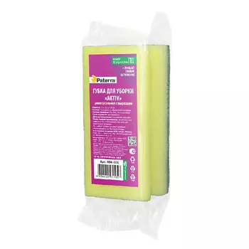 PATERRA Губка для уборки с поверхностью «AKTIV»