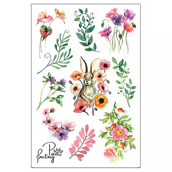 PAW FACTORY Временные переводные татуировки для тела