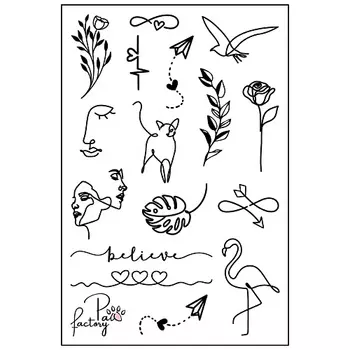 PAW FACTORY Временные переводные татуировки для тела