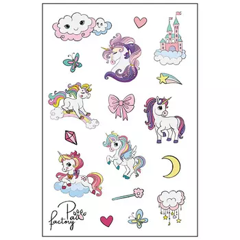 PAW FACTORY Временные переводные татуировки для тела