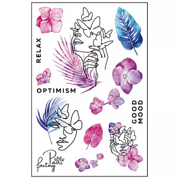 PAW FACTORY Временные переводные татуировки для тела