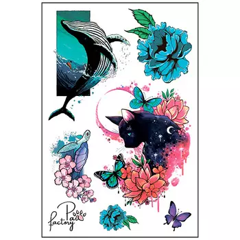 PAW FACTORY Временные переводные татуировки для тела