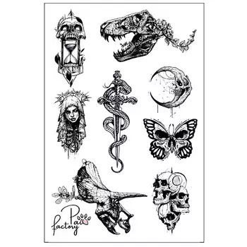 PAW FACTORY Временные переводные татуировки для тела