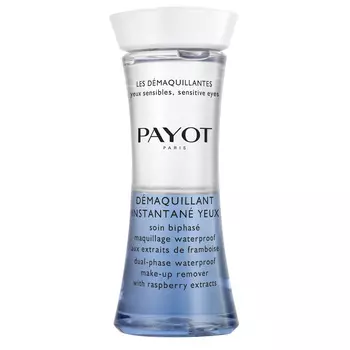 PAYOT Средство двухфазное для снятия водостойкого макияжа с глаз и губ с экстрактом малины Demaquillant Instantane Yeux & Levres
