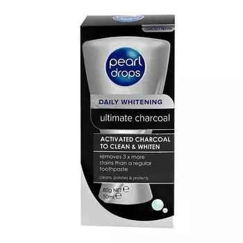 PEARL DROPS Паста зубная ULTIMATE CHARCOAL отбеливающая