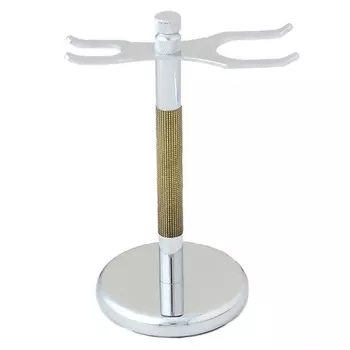PEARL SHAVING Подставка (стенд) для бритвы и помазка SST-21GB Antique Brass 1.0