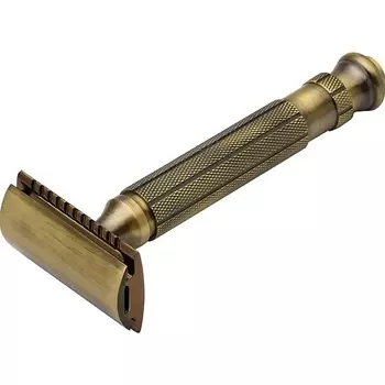 PEARL SHAVING Т образный станок с закрытым гребнем L-55 Antique Brass 1.0