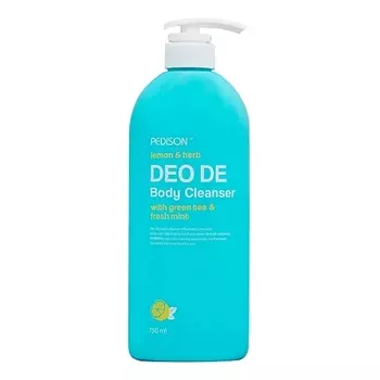 PEDISON Гель для душа с ароматом ЛИМОН, ЗЕЛЕНЫЙ ЧАЙ и МЯТА Deo De Body Cleanser