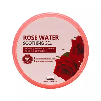 PEKAH Универсальный гель для лица и тела с цветочной розовой водой Rose Water Soothing Gel
