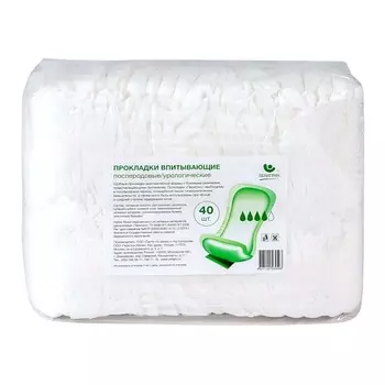 ПЕЛИГРИН Прокладки впитывающие послеродовые урологические Super 40.0