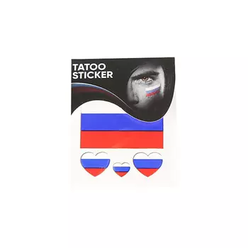 TAKE AND GO Переводное тату-флаг RUS